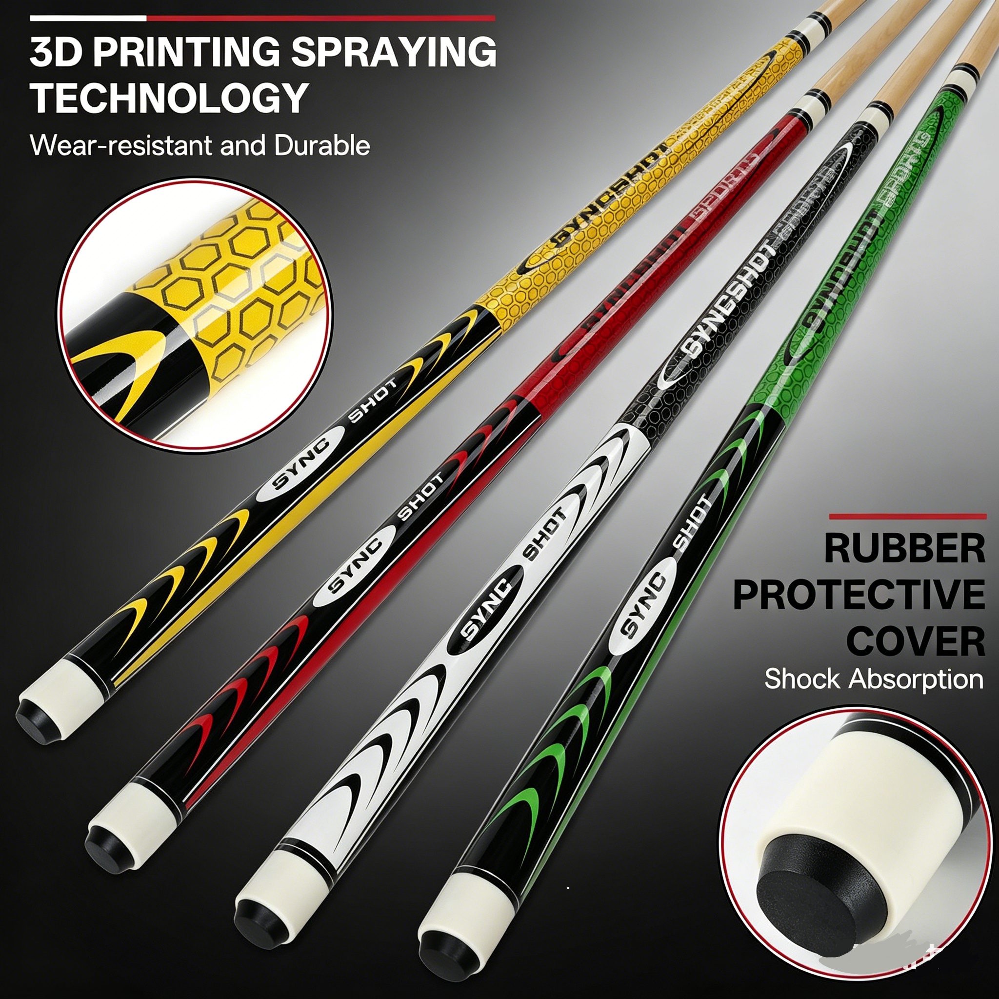 Pool Cues Set 5/4/1 Professional